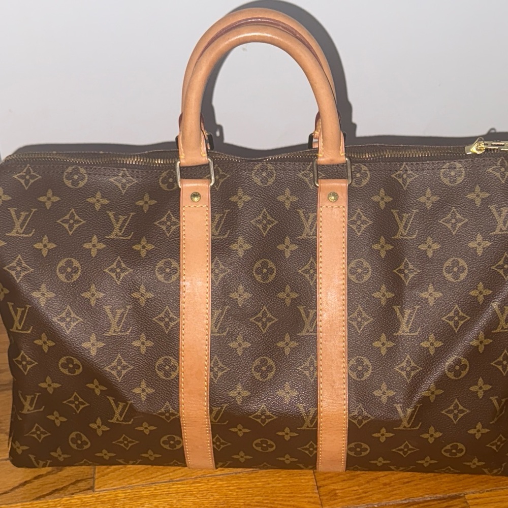 Louis Vuitton Monogram Brown and Gold Tote